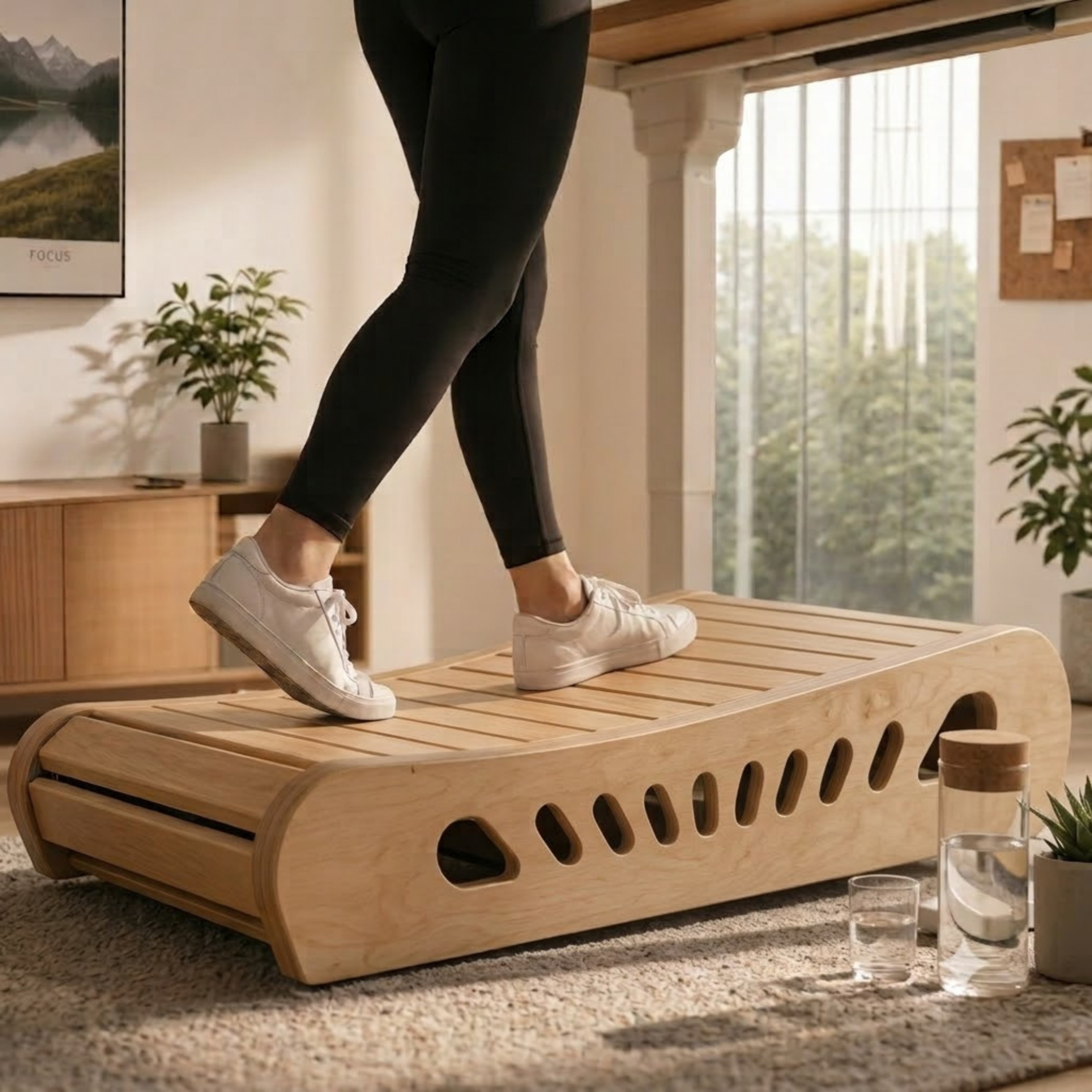 WoodRise Office Walker
